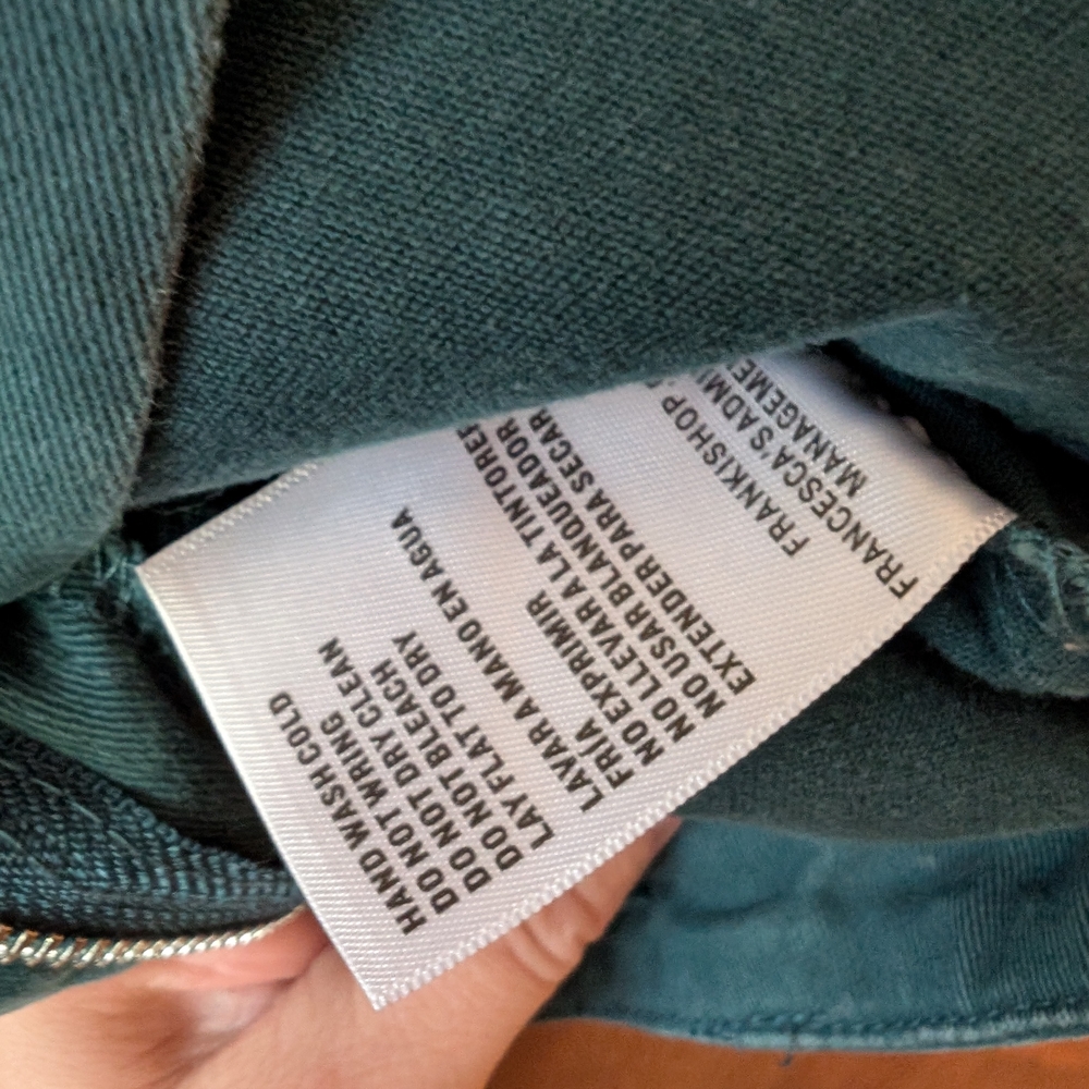 Franki By Francesca's High Rise Flare Jeans in Teal 🩵 7/8 - Picture 7 of 9